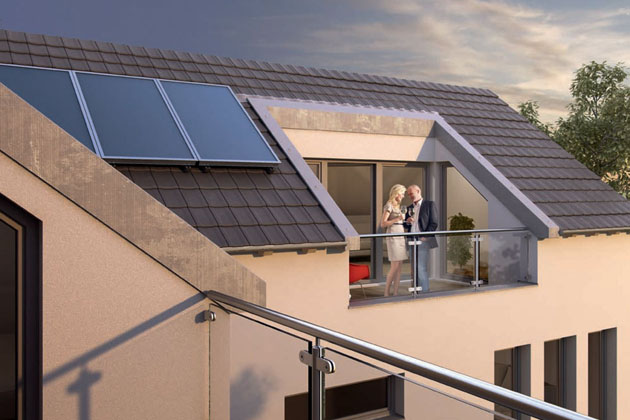 Die Sonne scheint auf jedes Dach